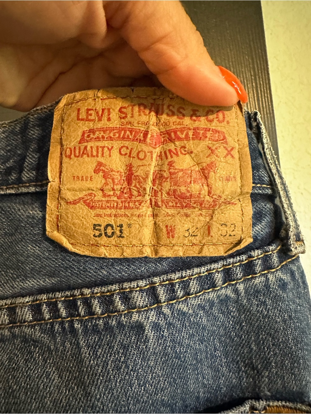 VINTAGE 2002 Levi’s 501’s Sz 32/32 - Picture 3 of 6